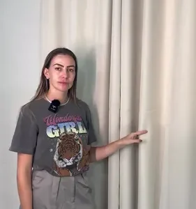 Cortina Blackout com voil para quarto e sala tamanho 4,00 x 2,70 na cor Branco Gelo - Imagem 25