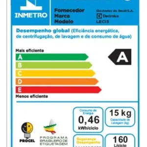Máquina de Lavar Electrolux LEC15 Branca 15kg Premium Care com Cesto Inox Jet&Clean e Time Control - Imagem 8