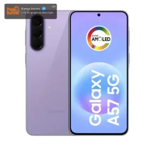 Celular Samsung Galaxy A57 5G 128GB, 8GB RAM, Câmera 50MP, IP68, Super AMOLED 6.7", Recursos AI - Lilás - Imagem 1