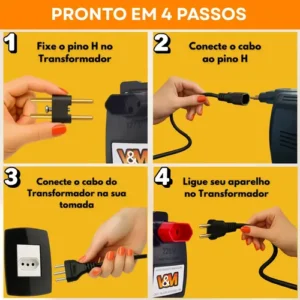 Transformador 5000va De 110 Para 220 E 220v Para 110v Bivolt 12000 Btus Conversor Voltagem 5kva Energia Ar Condicionado Impressoras Brother Microondas Máquina Costura Geladeira Lavar Roupas 127v 127 - Imagem 6