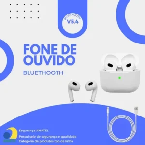 Fone De Ouvido Bluetooth 5.4 Compatível Iphone Airpods - Imagem 3