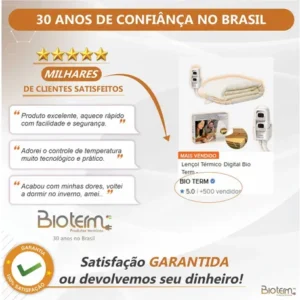 Lençol Térmico Queen Size Digital Bivolt Bio Term - Imagem 10