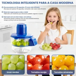 Aparelho Descascador Elétrico Usb Para Alho Frutas 9 Lâminas - Imagem 5