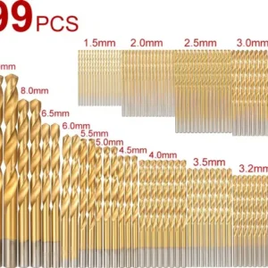 Jogo 99 Broca Aco Rapido De 1,5 A 10 Mm - Imagem 2