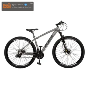 Bicicleta Aro 29 Ksw Xlt 100 24 Marchas Alumínio Freio Disco Cinza/preto 17 - Imagem 1