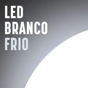 Espelho Redondo 60cm C/ Led Para Parede Quarto Banheiro Sala - Imagem 5