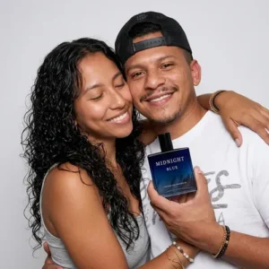 Perfume Masculino Midnight Blue 100ml Alta Performance - Imagem 8