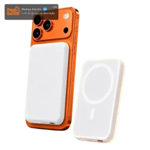 Carregador Por Indução 10000mah Magnético Para Iphone - Imagem 1