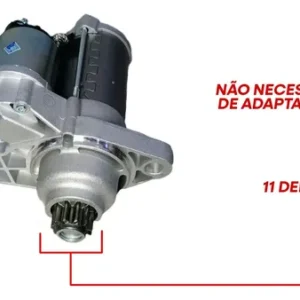 Motor Partida 11 Dentes Vw Gol Saveiro G5 G6 Fox Golf Voyage - Imagem 7