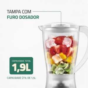 Liquidificador Easy Power 550w 1,9 Litros Mondial Branco - Imagem 8