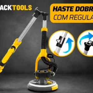 Lixadeira Teto E Parede Telescópica Profissional Com Led E Saco Coletor The Black Tools Btl750 750w - Imagem 7