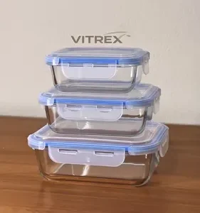 Kit 10 Pote De Vidro Marmita Hermético 370ml Freezer Fitness Rishon - Imagem 10