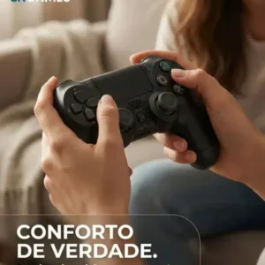 Controle Sem Fio Manete Bluetooth Joystick Para PS4 Tv Smart Samsung Pc Vídeo Game Celular com P2 Sngames - Imagem 8