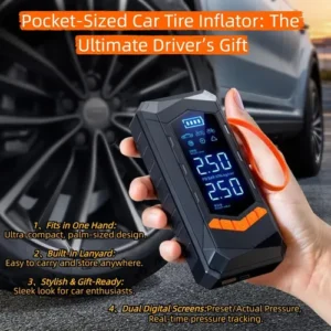 Compressor Calibrador Bomba Sem Fio Carro Moto 5v 25 Litros - Imagem 6
