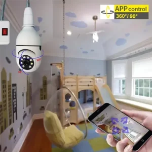 Kit 2 Câmeras Segurança 360º Jortan Wifi IP HD Visão Noturna Lâmpada - Imagem 5