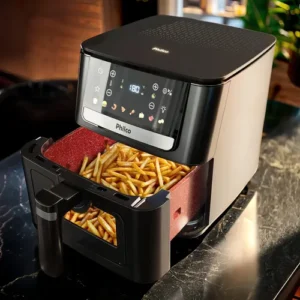 Air Fryer Philco 6,5L Visor Glass e Redstone 1700W PAF65A - Imagem 11