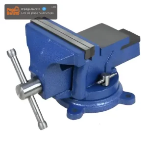 Morsa Torno De Bancada N°5 Profissional Com Mordente Fixo - Imagem 1