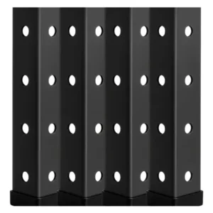 Prateleira De Aço 5 Bandejas 40x92cm Preta Coluna Triparti - Imagem 7