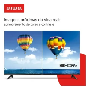 Smart TV AIWA 32” Android HD Borda Ultrafina HDR10 Dolby Áudio AWS-TV-32-BL-02-A - Imagem 3
