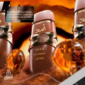 Perfume Árabe Asad Bourbon Lattafa 100ml Masculino - Imagem 6