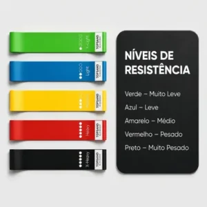 Kit 20 Itens Esportivos Para Treino Em Casa Academia Fitness Funcional Com Elásticos Extensor Puxadores Massageador Faixas Elásticas Mini Band P/ Exercícios Ginástica Fisioterapia Topsand Activewear - Imagem 5