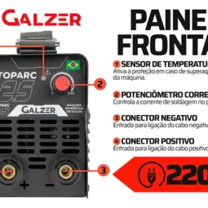 Máquina Solda Inversora 120a Mma Lixadeira 115mm Acessórios - Imagem 8