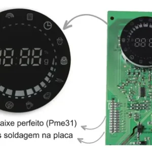 Display Redondo Led Azul Compatível Micro-ondas Philco Pme31 - Imagem 3