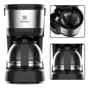 Cafeteira Elétrica ECM20 30 Xícaras Efficient Função Manter Aquecido Cor Inox Preta Electrolux - Imagem 3