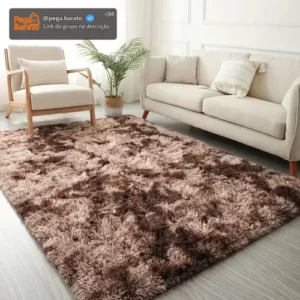 Tapete Sala 2,00x1,50 Quarto Felpudo Peludo Macio - Imagem 1