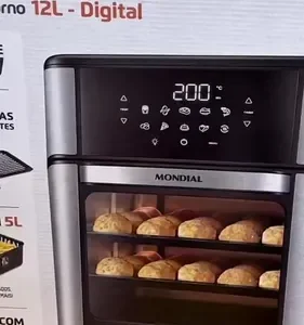 Fritadeira Air Fryer Forno Oven 12L, Mondial, 2200W - AFON-12L-BI - Imagem 2