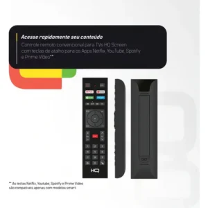 Smart Tv Hq 32 Hd Android 12 Design Slim Hqs32nkhm - Imagem 4