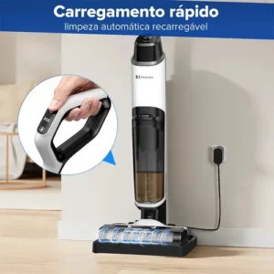 Aspirador De Pó Vertical Seco Úmido Redroad W15 200w 910ml Branco - Imagem 8
