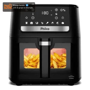 Air Fryer Philco 9,5L Visor Glass Redstone 1800W PAF95A - Imagem 1
