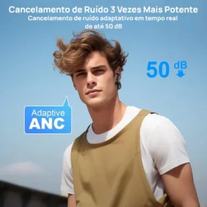 Fones De Ouvido Bluetooth Sem Fio Com Redução De Ruído Anc - Imagem 3
