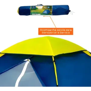 Barraca De Camping Para 4 Pessoas Acampamento Homefy - Imagem 4