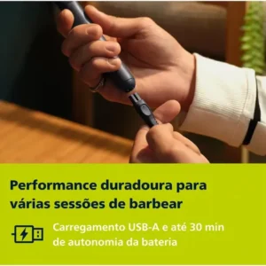 Barbeador e Aparador Elétrico Philips OneBlade com Pente 5 em 1, Sem Fio e À Prova D'Água - QP1425/10 - Imagem 7
