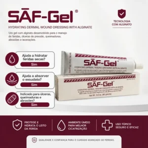 Convatec Saf Gel Pomada Hidrogel P/ Escaras Queimadura - Imagem 7