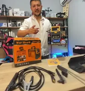 Máquina De Solda Inversora Portatil War Shark Bivolt 110v/220v Mma Tig Amarelo - Imagem 2