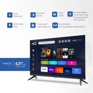 Smart Tv Led Hq 43 Full Hd Design Slim Android Wi-fi - Imagem 3