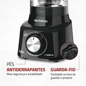 Liquidificador Turbo Full Mondial 900W - L-900 FB - Imagem 8