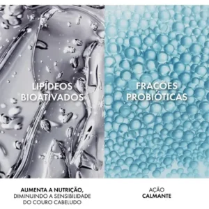 Shampoo de Limpeza Calmante para Couro Cabeludo Sensível, Alívio Instantâneo 48h, Nutrição e Brilho, Livre de Sulfatos, Parabenos e Corantes, Dercos SensiScalp Probiotic, Vichy 200ml - Imagem 5
