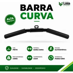 Kit Musculação Curvo Corda Estribo Triângulo Academia - Imagem 3