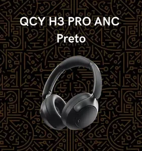 Headset QCY H3 Pro ANC 50dB Bluetooth 5.4 Multiponto 55h Cor Preto - Imagem 2
