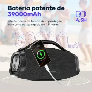 Caixa De Som Sabala Dr-909 200w Bluetooth 36h Tws Ipx6 Cor Preto - Imagem 3