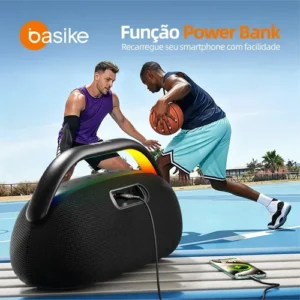 Basike Caixa De Som Bluetooth 200W, Boombox TWS, Prova D'água IPX5, Caixa Som Portátil, Super Potente Festa, Com RGB Luzes LED Bombox Caixa De Som Caixa Som Caixa Bluetooth Caixa Bluetooth Portati - Imagem 11