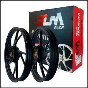 Jogo Roda Pé De Galinha Cg Titan 150 160 Liga Leve A Tambor - Imagem 3