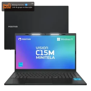 Notebook Positivo Vision C15M Intel® Celeron® N4500 Linux 8GB RAM 256GB eMMC 15.6" Full HD IPS – Minitela - Cinza - Imagem 1