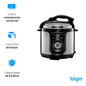 Panela De Pressão Elétrica Elgin 4 Litros Segura 840w Preto - Imagem 8