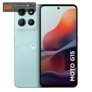 Smartphone Motorola Moto G15 - 128gb 12gb (4gb Ram+8gb Ram Boost) E Camera 50mp Com Ai E Night Vision Bateria De 5200 Mah Tela Fhd+ 6.7 Com Superbrilho Nfc Azul Claro - Imagem 1