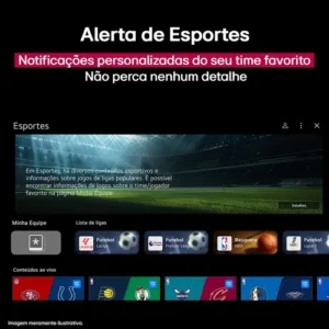 Smart TV 4K 86" LG QNED73 Portal de Games Processador AI α7 Ger8 4K Super Upscaling Google Cast Integrado Controle AI Magic WebOS 25 Modo Esportes Alerta de Esportes - Imagem 9